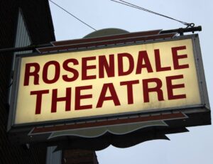 Picture of the Rosendale Theatre sign